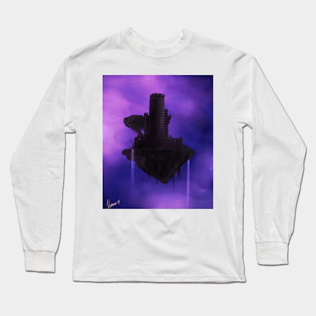 the floating castle Long Sleeve T-Shirt by venauva